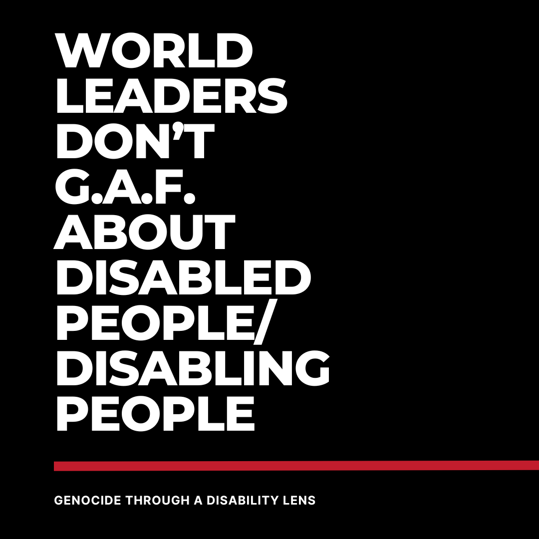 Genocide through Disability Lens Slide 1 - text description below